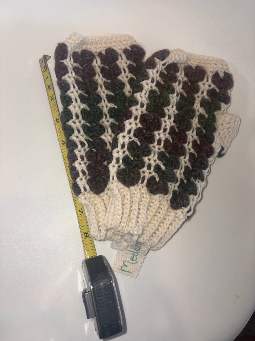 Handmade ladies fingerless gloves